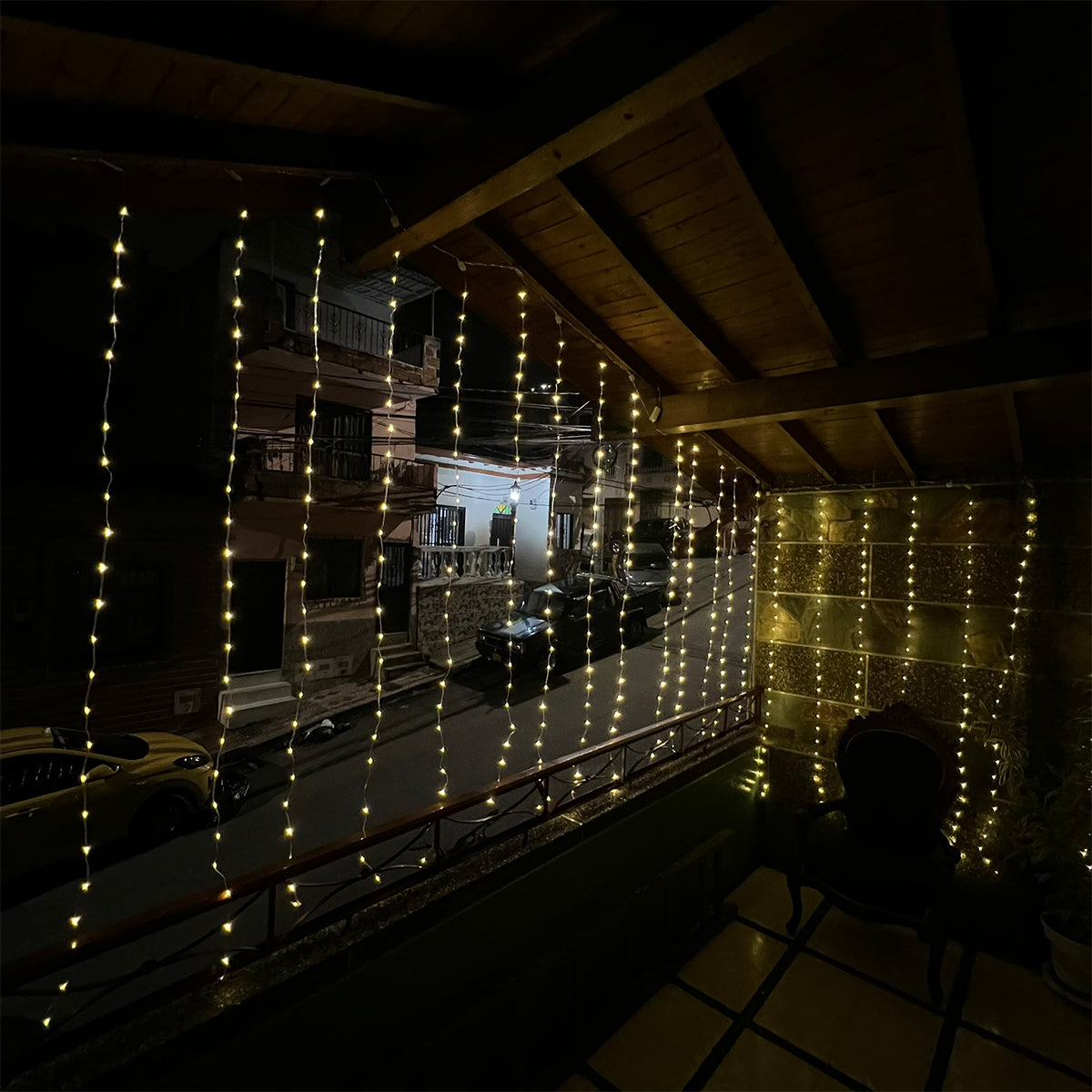 Cortina Luces LED Navidad 4x2M Decoración 1661