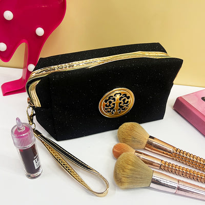 Cosmetiquera Escarchada Organizador De Maquillaje Cartuchera Portátil Neceser Kawaii Mirella 986-16