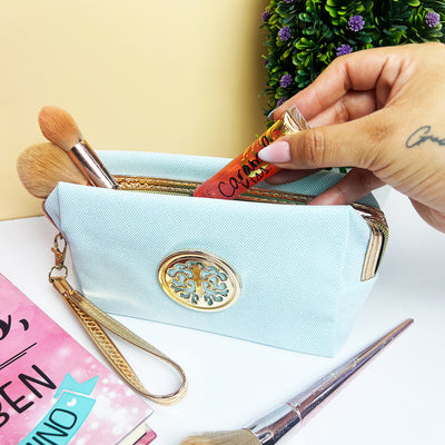 Cosmetiquera Escarchada Organizador De Maquillaje Cartuchera Portátil Neceser Kawaii Mirella 986-16