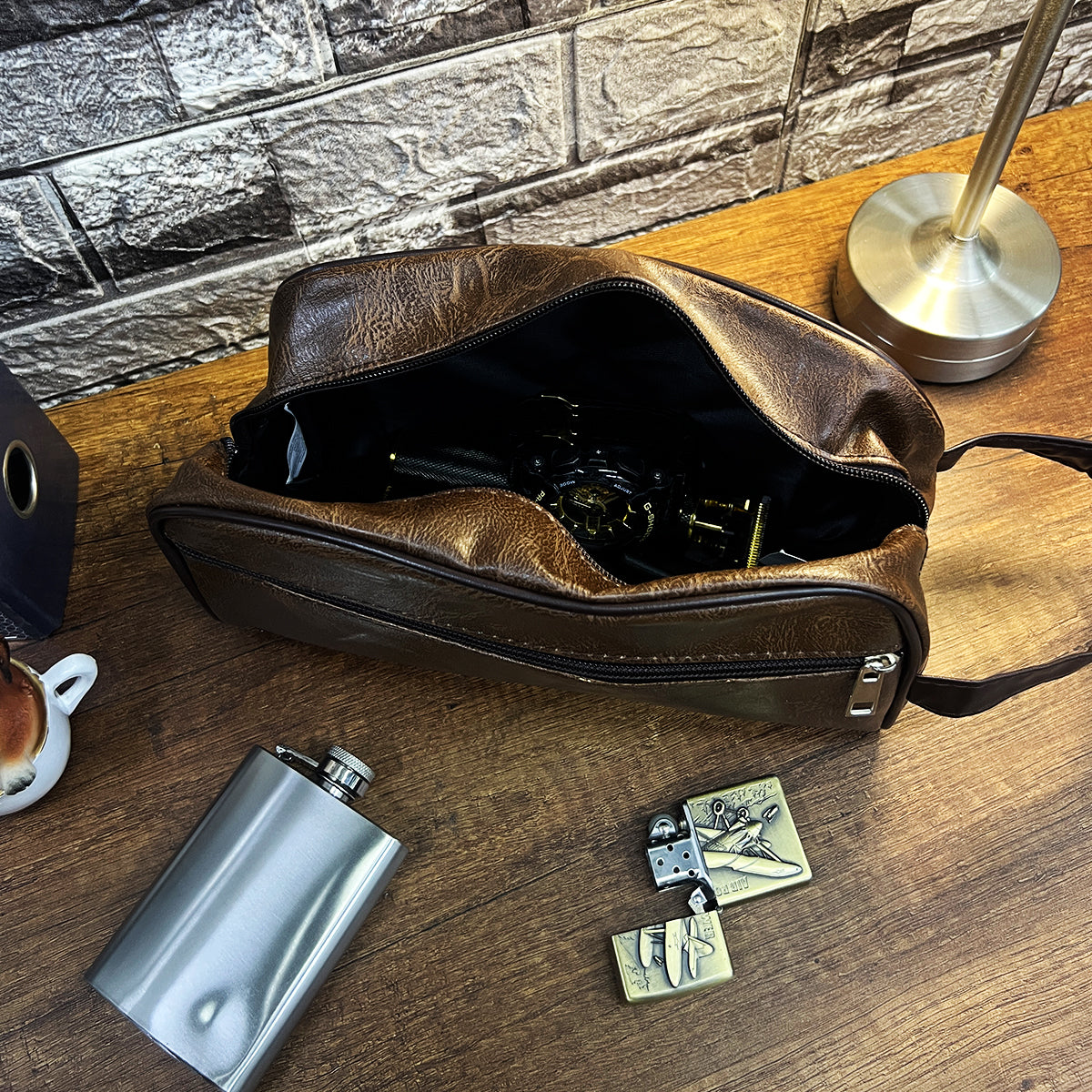 Neceser Masculino Bolso para Aseo Personal Viaje Elegante y Resistente 986-20