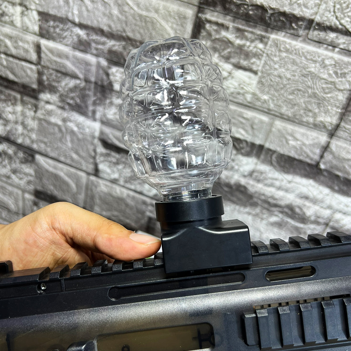 Rifle de Hidrogel MP5 Con Silenciador LED 1000 Bolas de Gel 115-2