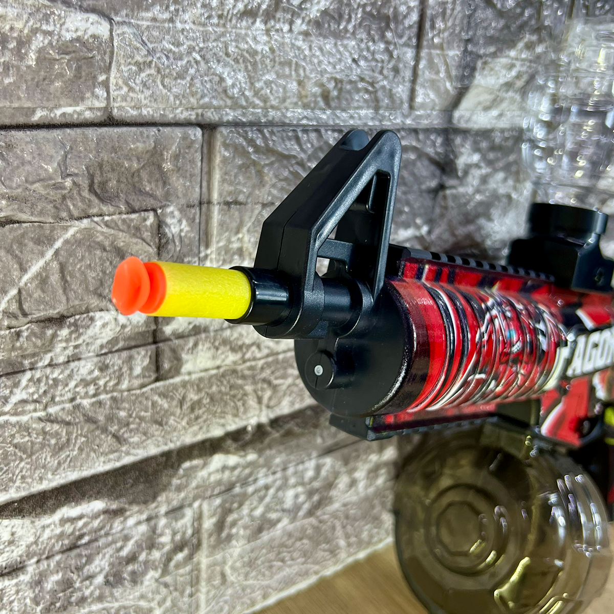 Lanzador 3 en 1 Rifle M4 con Efecto de Humo LED Agua Hidrogel y Dardos G676-2C