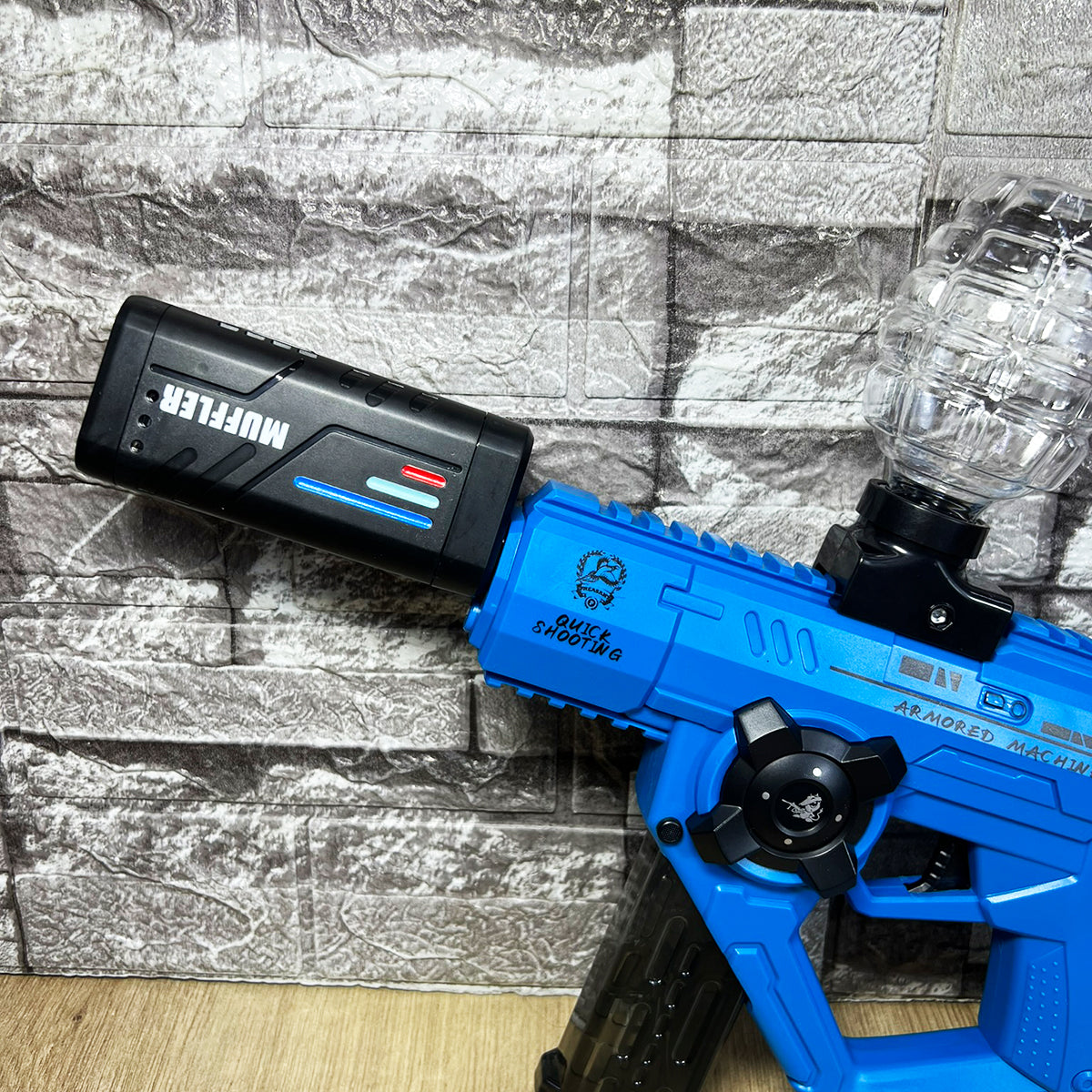 Lanzador 3 en 1 Machine Gun con Efecto de Humo Agua Hidrogel y Dardos G696-2C