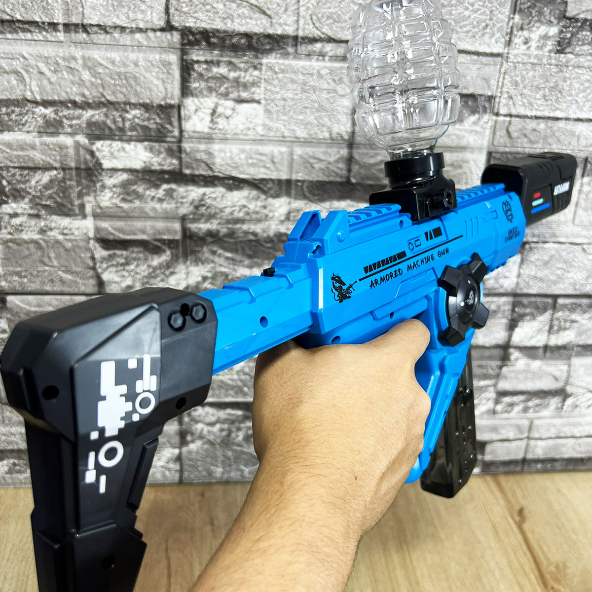 Lanzador 3 en 1 Machine Gun con Efecto de Humo Agua Hidrogel y Dardos G696-2C