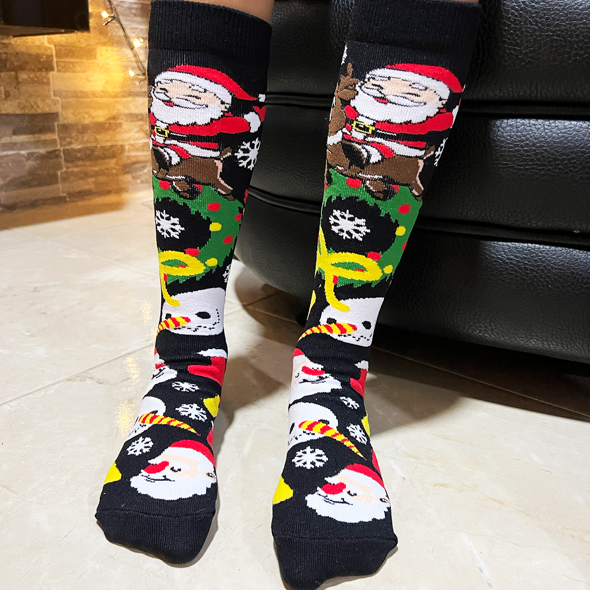 Medias Navideñas Largas Unisex Personajes Árboles Grinch MNN01