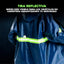 Impermeable Moto Traje Chaqueta Pantalón Reflectivo RF CY5