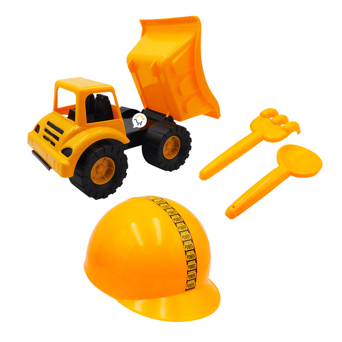 Juego de Construcción Volqueta Casco Herramientas Niño 100455