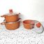 Juego De Ollas De Granito 6 Piezas Antiadherente Cocina IU-2203089