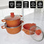 Juego De Ollas De Granito 6 Piezas Antiadherente Cocina IU-2203089