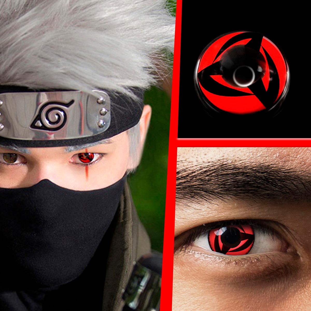 Lentes De Contacto Cosplay Anime Halloween LENC HT1