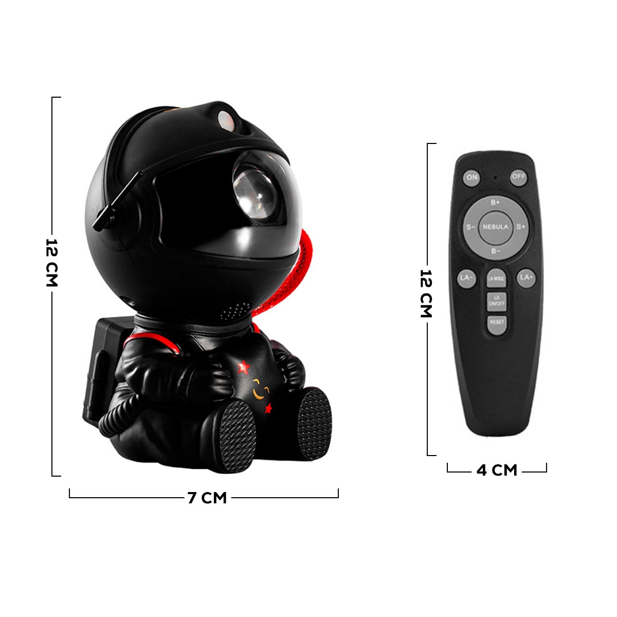 Lámpara Astronauta Proyector Galaxy Light LED con Nebulosa y Estrellas K-29