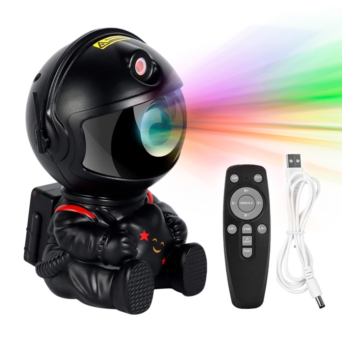 Lámpara Astronauta Proyector Galaxy Light LED con Nebulosa y Estrellas K-29