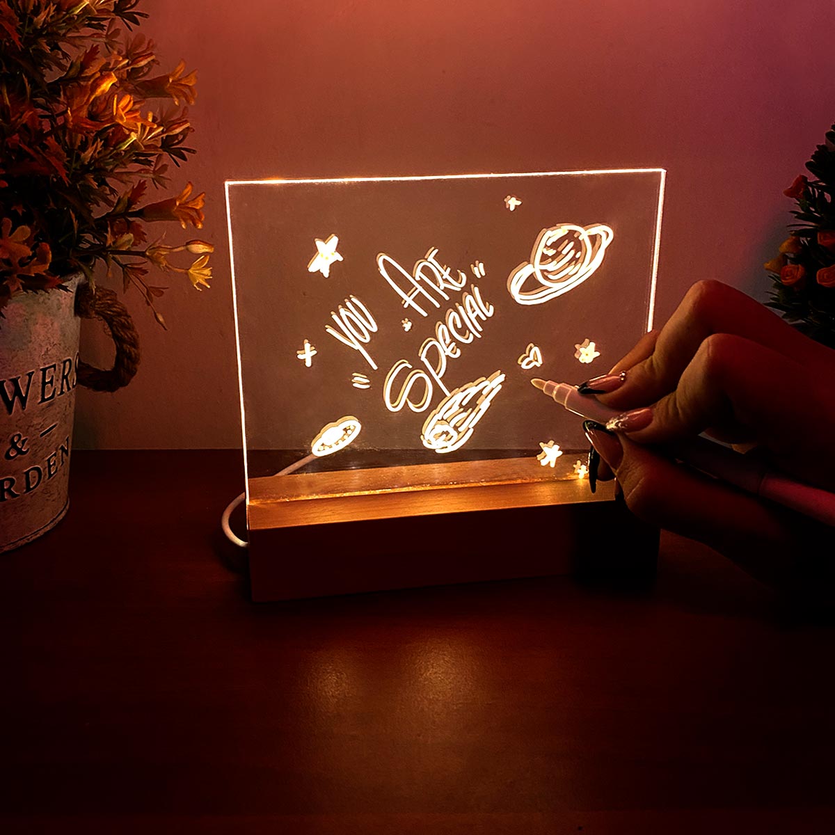 Lámpara Led 3d Para Dibujar Y Escribir 0901