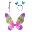 Disfraz Mariposa Hada Alas Luces LED Diadema Varita Halloween OF-1421