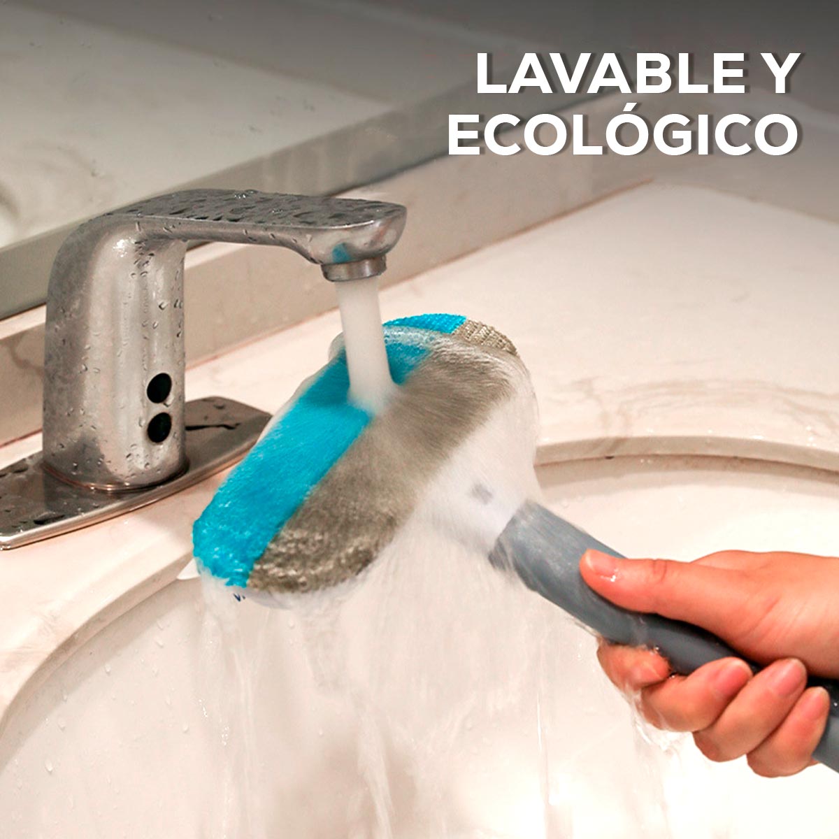 Limpiador Extensible 4 en 1 Multiusos Quita Pelos, Cepillo, Limpia Vidrios MANA-0086