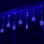 Luces Led Estrellas y Copos 260 Luces 3m Navidad Azul 1629