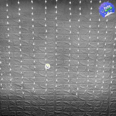 Luz Cascada 7x1.5 m Luces Navidad 288 LED Extensión Blanco SJ683-82