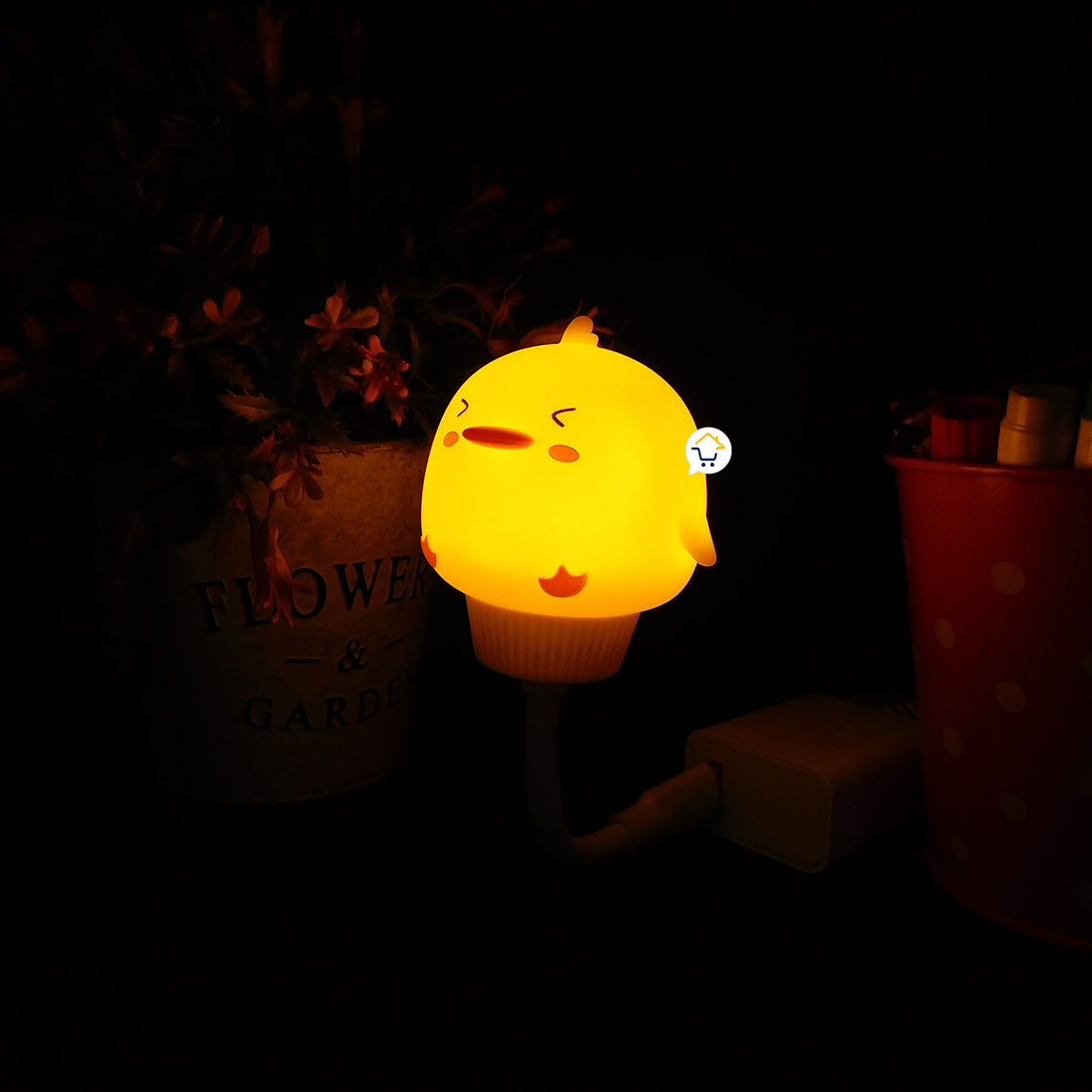 Luz De Noche LED USB Kawaii Lámpara Dormir Infantil Dibujos Animados 7LAM