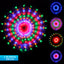 Luz Led Malla Esfera Redonda 1.40 M Multicolor 256 Led 2130