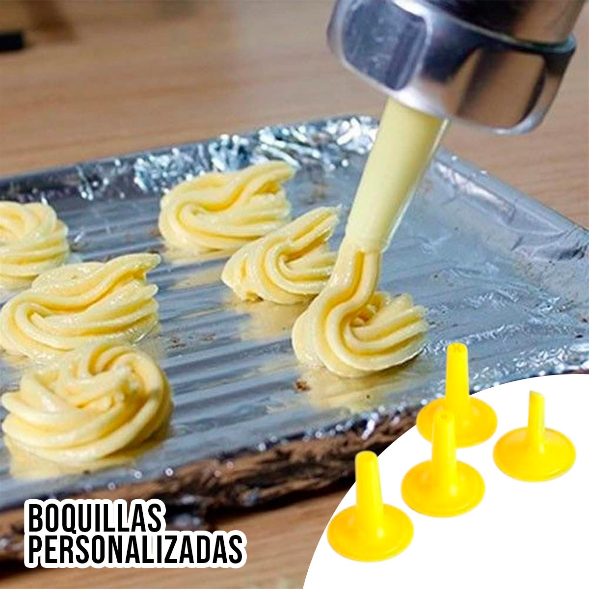 Máquina para hacer galletas Prensa Con Moldes y Boquillas PTZ-10-4