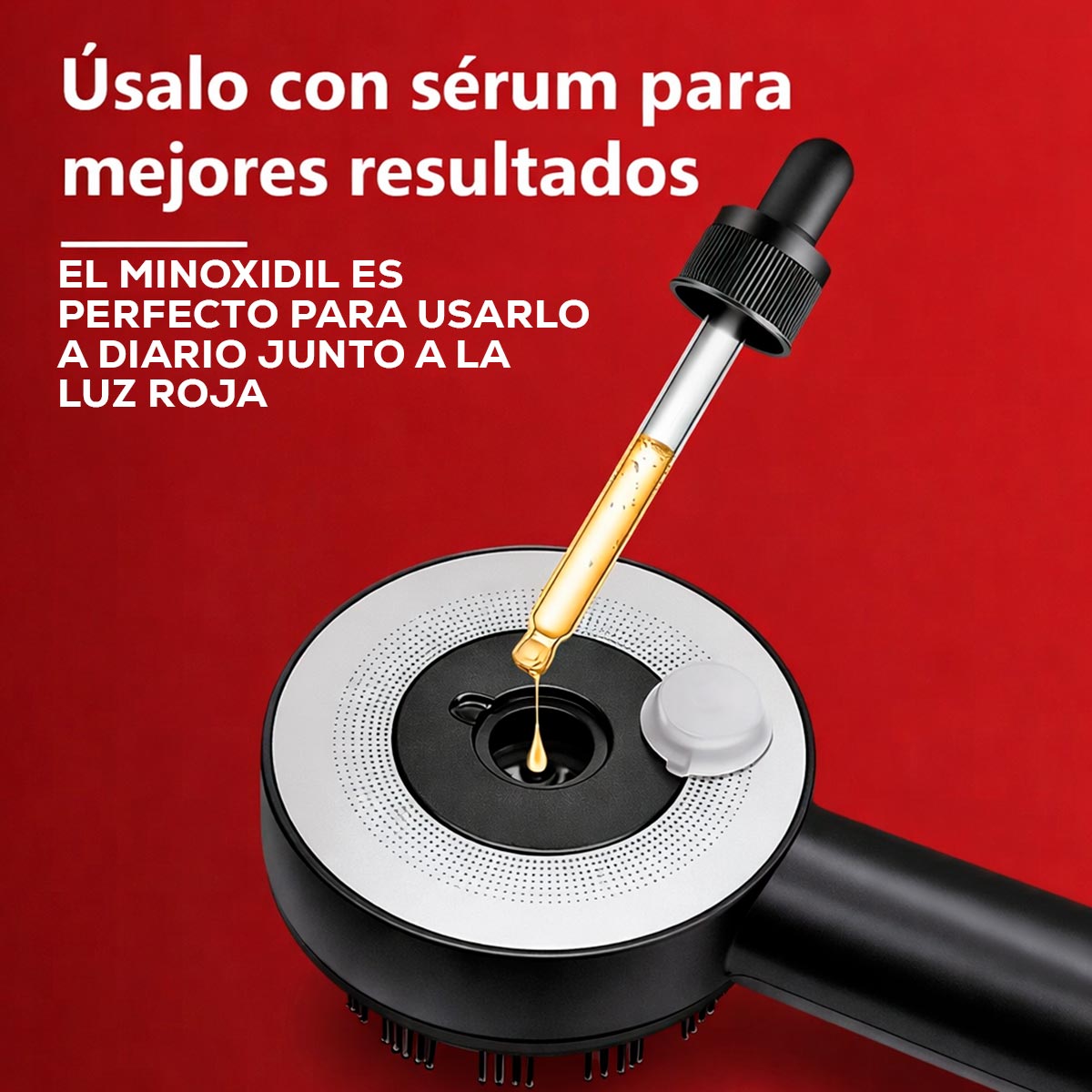 Cepillo Masajeador Restaurador Capilar Eléctrico Recargable para Crecimiento Del Cabello XYT-0806