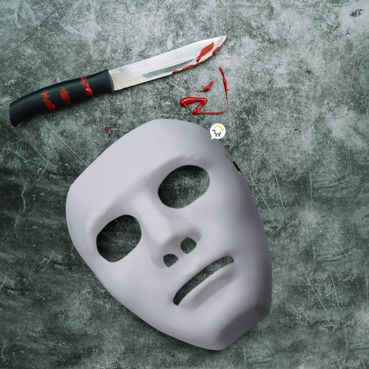 Máscara Asesino Sin Rostro Halloween Sin Expresión Mimo Disfraz AF69