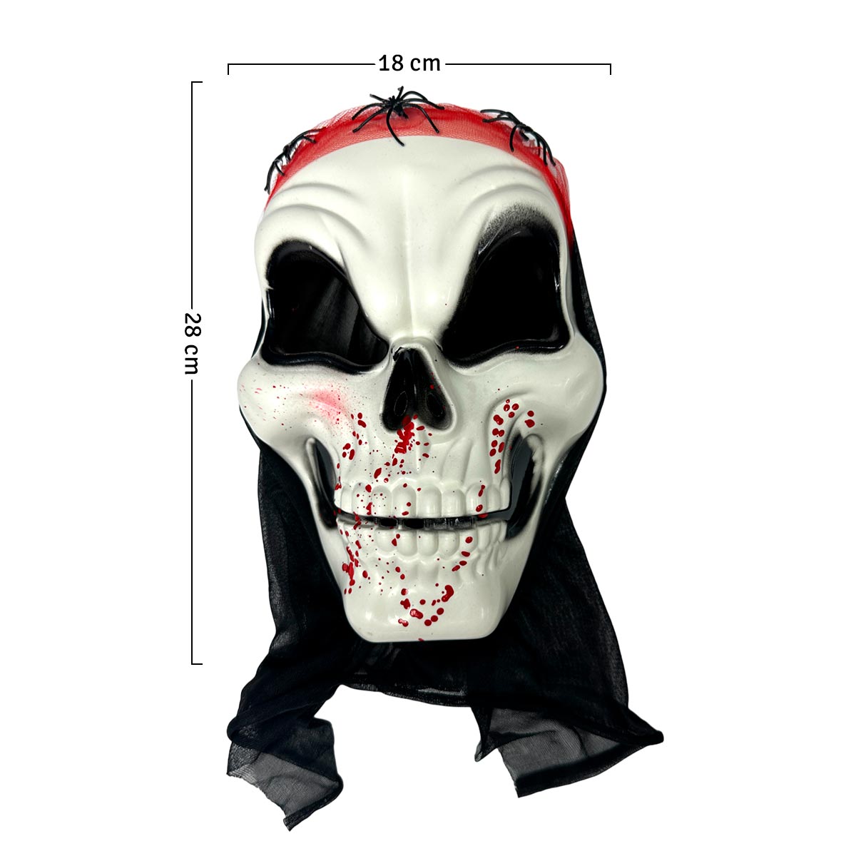 Máscara La Muerte Calavera Maligna Halloween Disfraz OF-1382