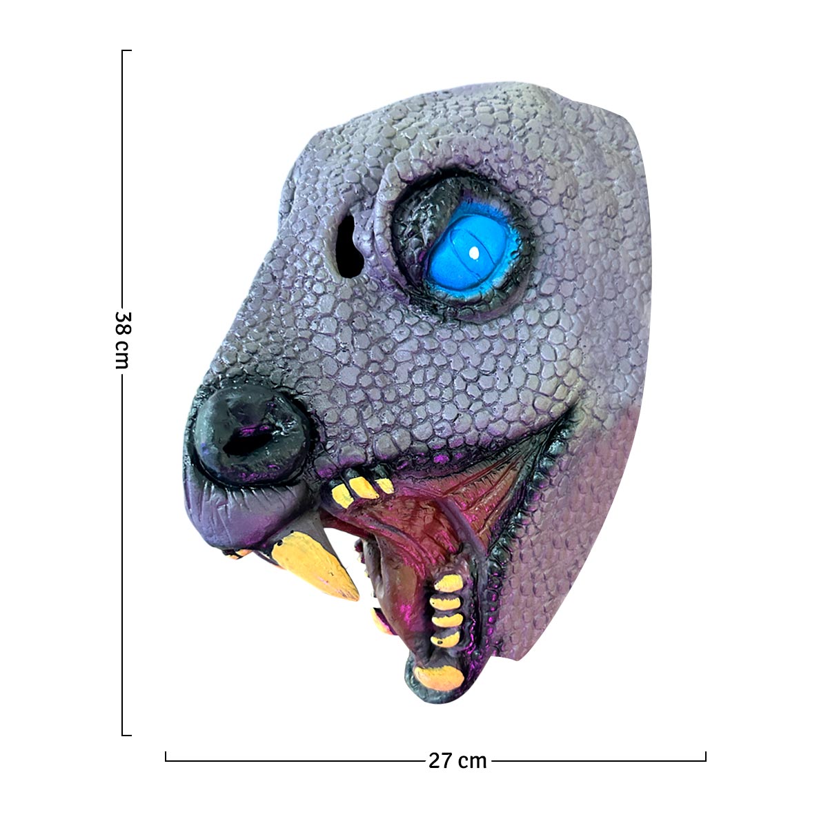 Máscara Rata Mutante De Látex Halloween Disfraz OF-521