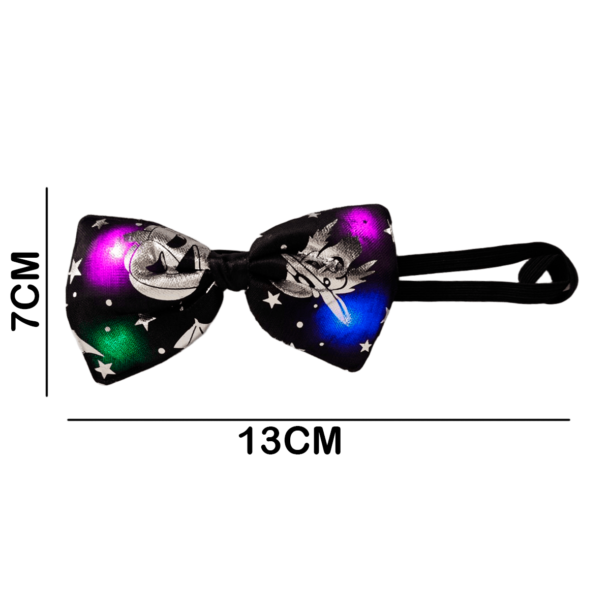 Set Moños LED X3 Corbatines Halloween Disfraz Adultos Niños KL1027-23