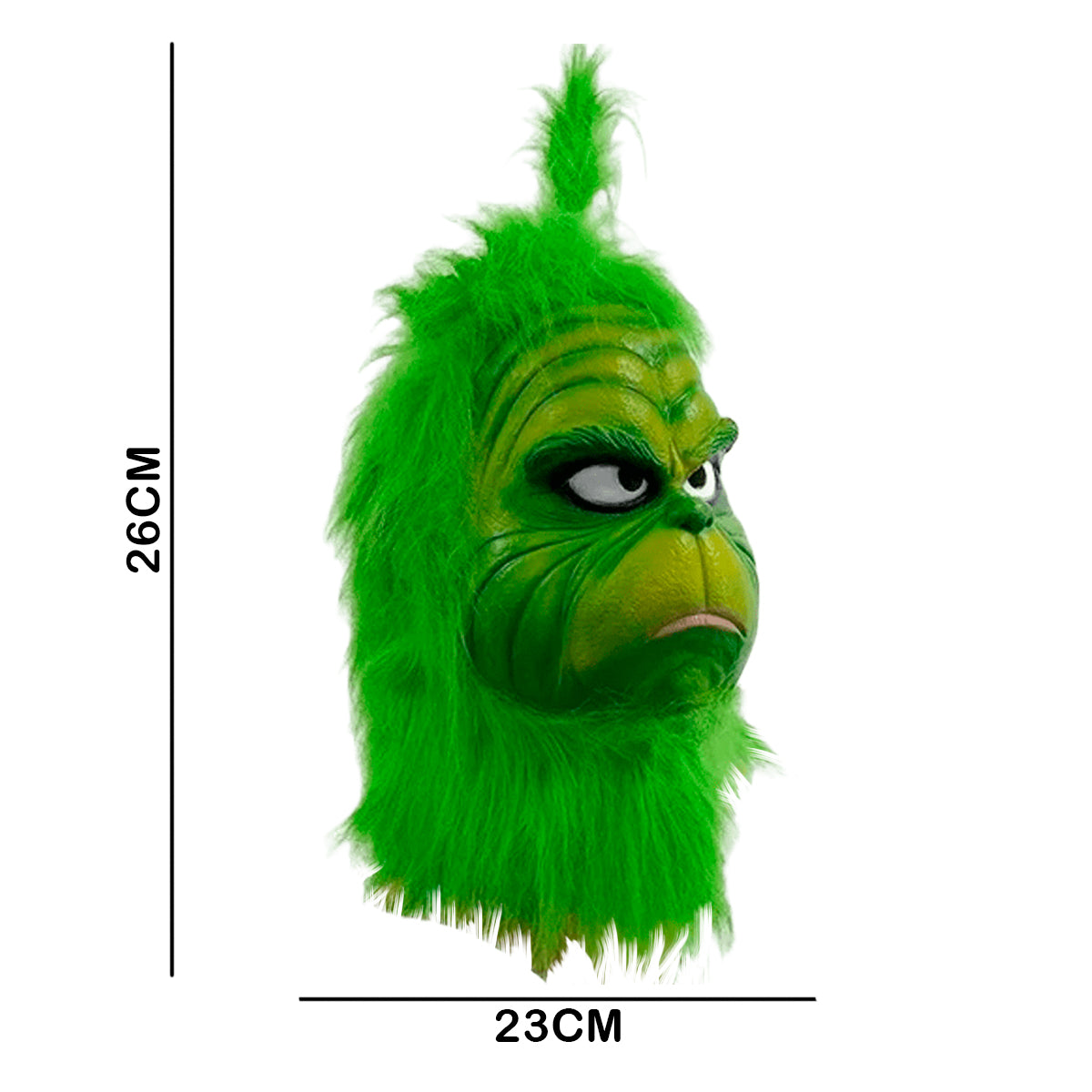 Máscara del Grinch Realista Látex Navidad Cosplay Halloween AT287-G