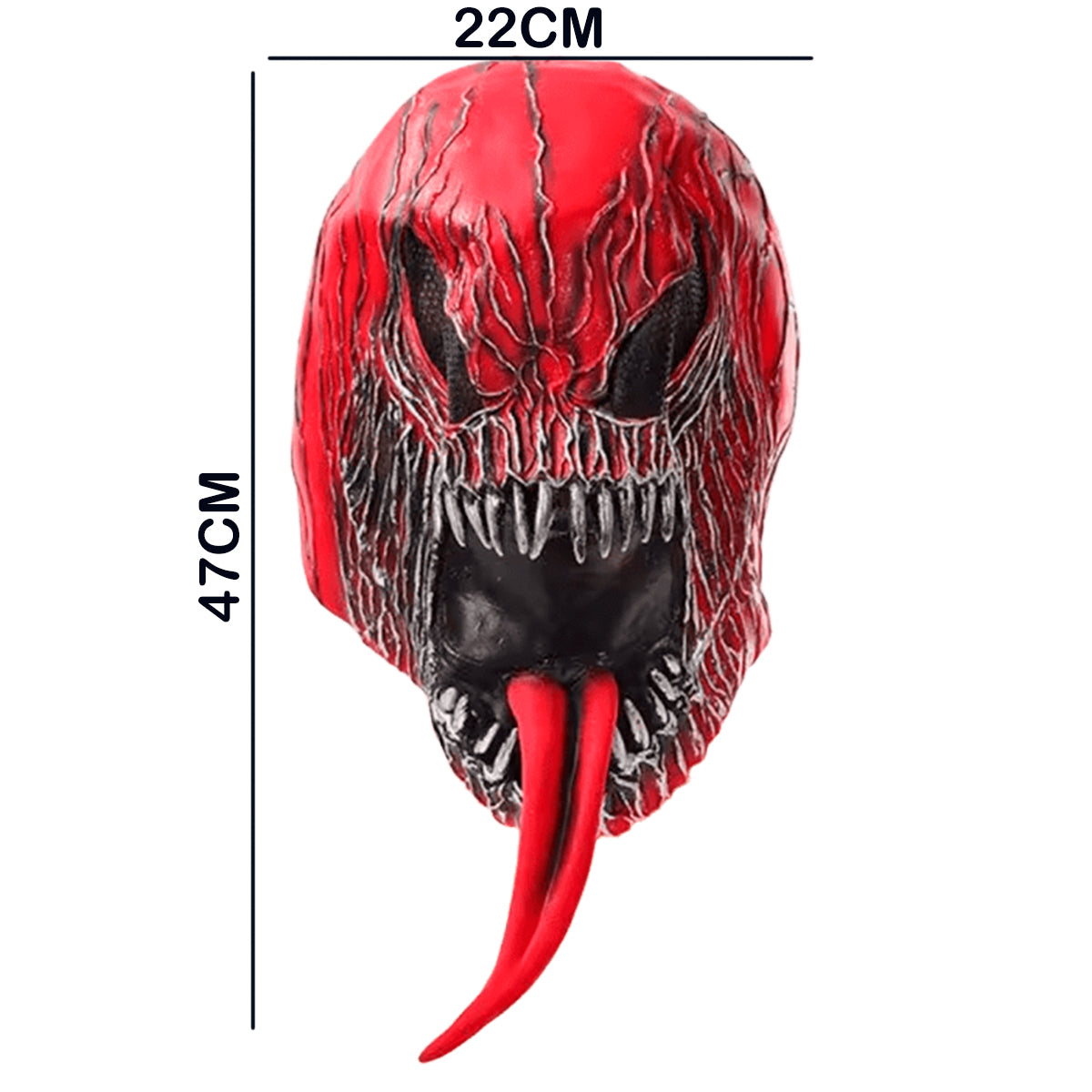 Máscara de Carnage Marvel Látex Venom Rojo Realista Halloween MA-88