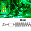 Luz LED Lineal 100 Metros 960 LED Extensión Navideña Cable Verde 1520A