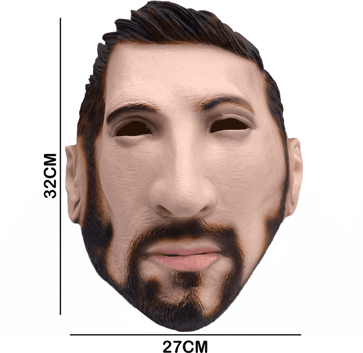 Máscara de Látex Lionel Messi Realista Halloween Fiestas Futbolista MA-126