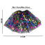 Set Halloween Brillante Falda y Diadema con Estampado Holográfico VE-15