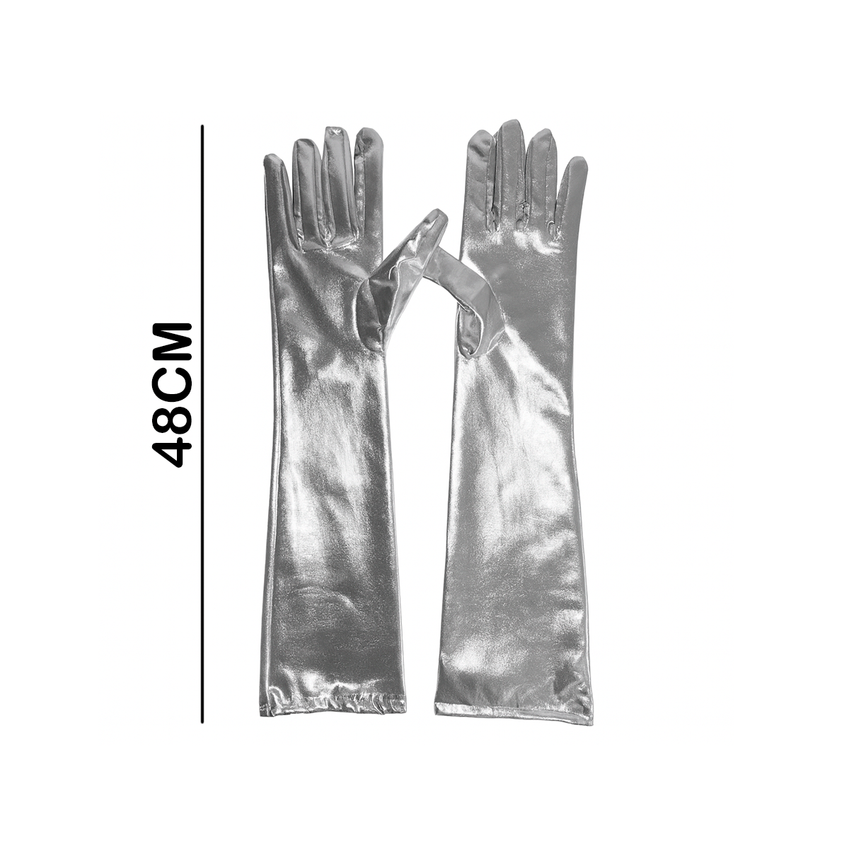 Guantes Largos Metálicos Halloween Disfraz MA-62