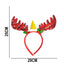 Diadema Navideña LED Cuernos de Reno y Gorrito Lentejuelas DRS01