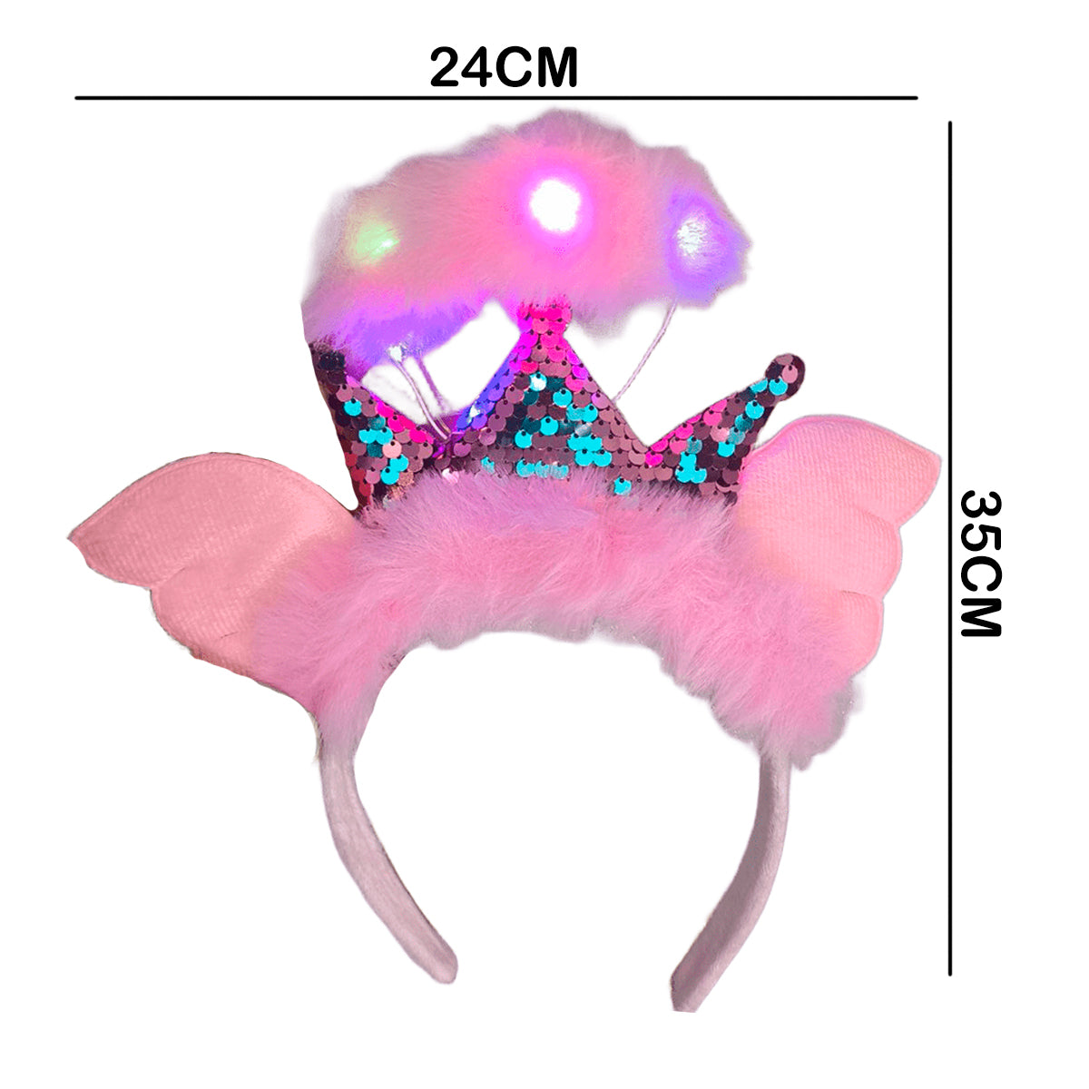 Diadema Princesa LED con Luces de Colores Halloween DPL-191