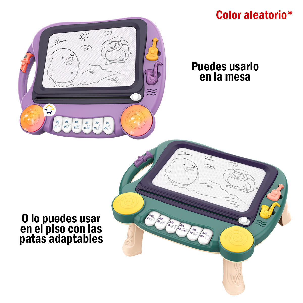 Mesa Tablero Mágico Piano Musical Niños 2 en 1 Didáctico 639