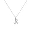 Cadena Con Dije Baño De Oro Collar Inicial Letra Colgante CBF01
