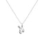 Cadena Con Dije Baño De Oro Collar Inicial Letra Colgante CBF01