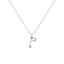 Cadena Con Dije Baño De Oro Collar Inicial Letra Colgante CBF01
