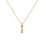 Cadena Con Dije Baño De Oro Collar Inicial Letra Colgante CBF01