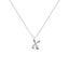 Cadena Con Dije Baño De Oro Collar Inicial Letra Colgante CBF01