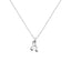 Cadena Con Dije Baño De Oro Collar Inicial Letra Colgante CBF01