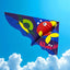 Cometa Infantil Papagayo Colorida Fácil De Volar Figuras Juegos COM-1