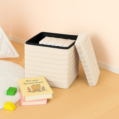 Baúl Plegable Puff Taburete Reposapiés Multiuso LN-241109