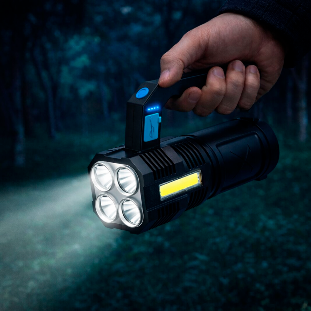 Linterna Led Luz Largo Alcance 4 Modos 8206