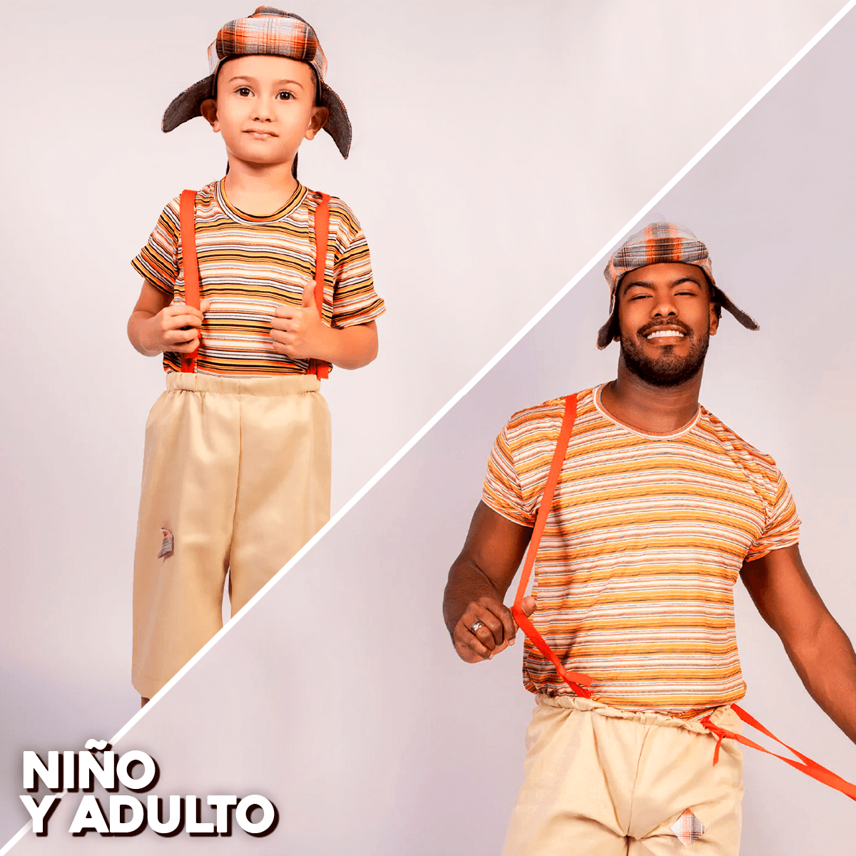 Disfraz El Chavo Del 8 Para Niño y Adulto Carnaval Halloween DSCHV01