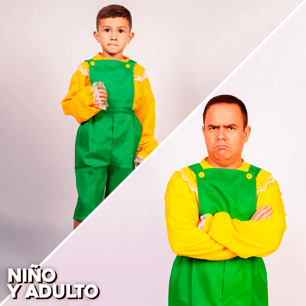 Disfraz De Ñoño Para Niño y Adulto Carnaval Halloween DSÑO04