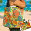 Bolsa Reutilizable Plegable para Compras y Playa Ecológica, Ligera y Compacta BMCP02
